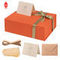 FSC پوشش UV جعبه مقوایی نارنجی جعبه بسته بندی سفت و سخت با روبان