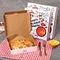 جعبه بسته بندی راه راه CMYK جعبه پیتزا مقوایی 12 اینچی قابل استفاده مجدد