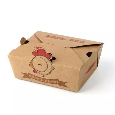 جعبه کاغذی یکبار مصرف لمینیت مات بسته بندی مواد غذایی حباب دار کرافت