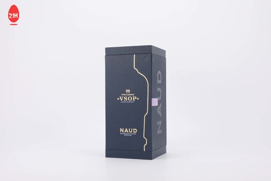 لوگوی سفارشی سیاه و سفید لوکس شراب قرمز بسته بندی کاغذ مغناطیسی بسته بندی بطری شراب بسته بندی جعبه شراب هدیه با پنجره