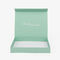 جعبه کادو تاشو عروسی عسلی لوازم آرایشی مقوایی سبز آرم سفارشی چاپ شده